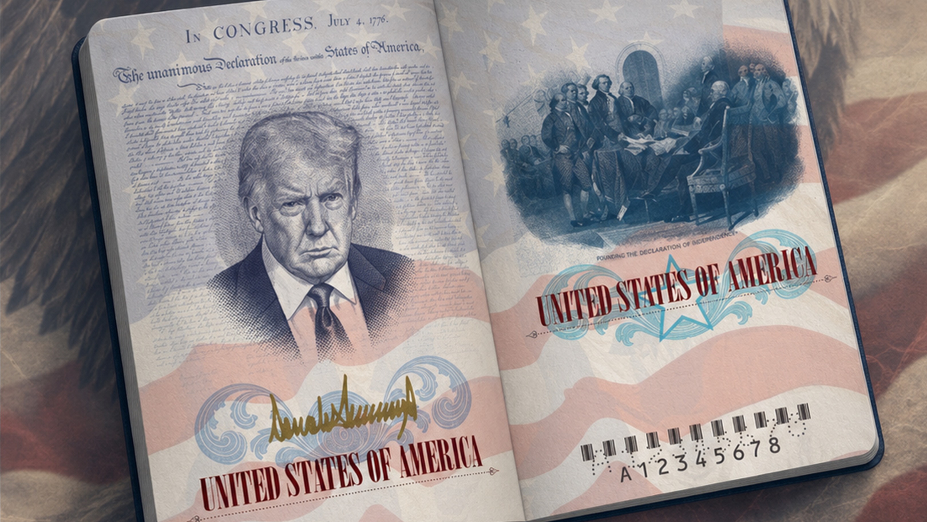 Pasaportlara Trump'ın portresi basılacak
